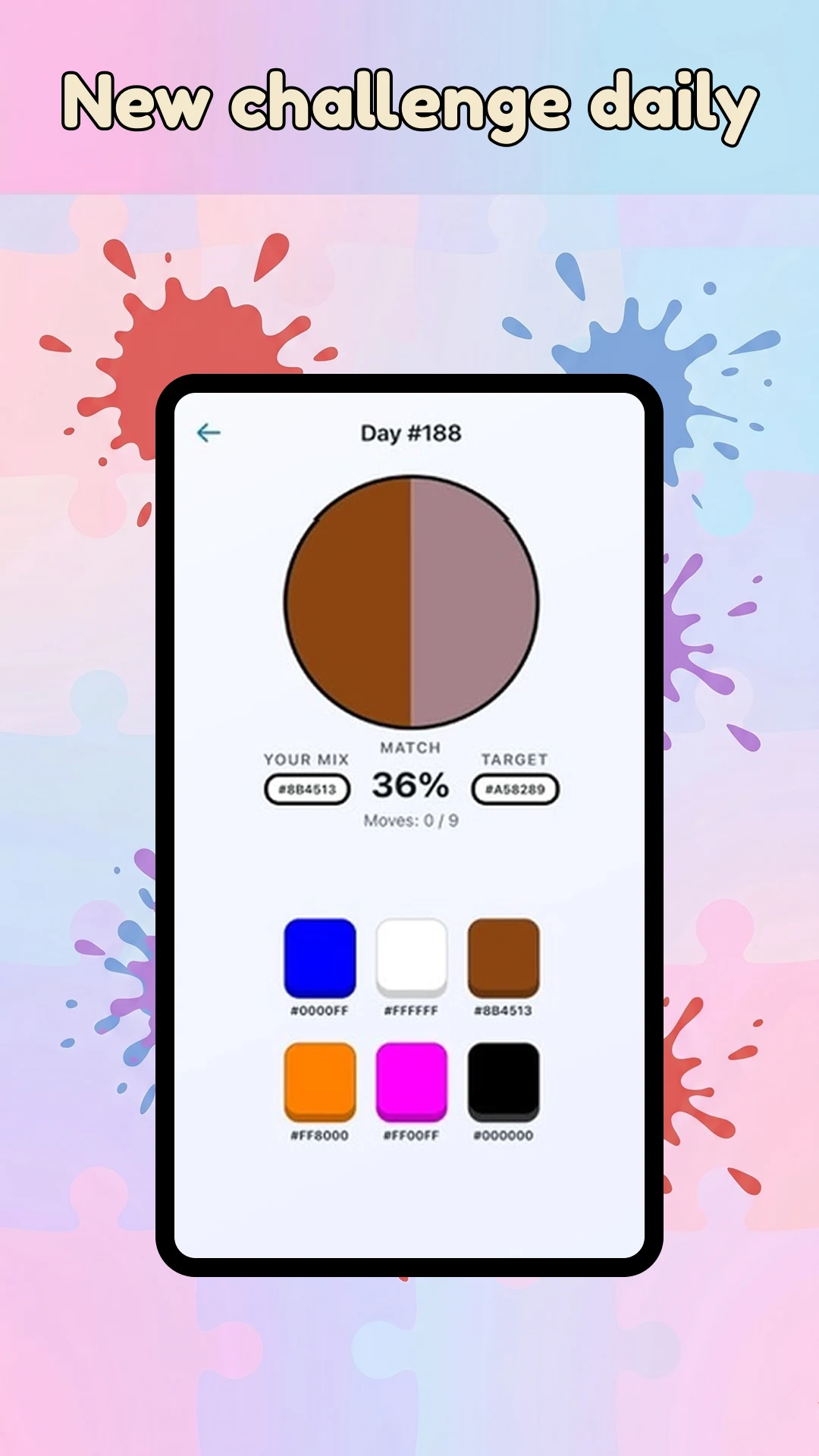 Hex Mixer: Color Mixing Puzzle screenshot